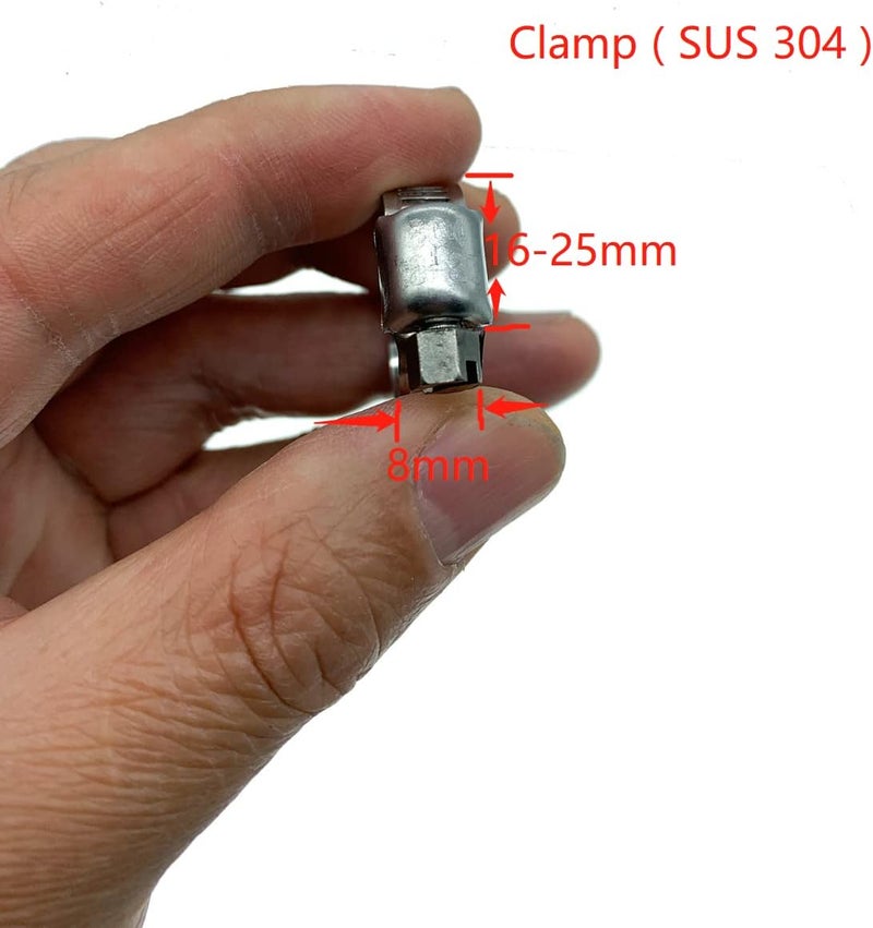 bekelan 45/64" (18mm) Black Universal Reinforced Silicone Coolant Cap With Clamp For bypass heater Vacuum Water Port Protective End Cap Kit - Image 3